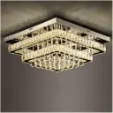 Modern Elegant Crystal Ceiling Lamp LED Dimmable Flush Mount Decorative Ceiling Light Fixture HQ-DXD01