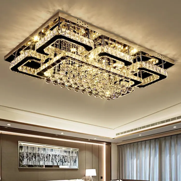 Modern LED Crystal Ceiling Pendant Chandelier Light HQ-DXD02