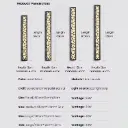 Outdoor Linear Strip Wall Lamp 9W Warm White Garden Wall Lamp Long LED Wall Lamp SL-7242-100