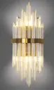 Crystal Wall Sconces Gold Modern 2-Light Crystal Sconces Wall Lighting Glass Fixture Foyer HX-WLO-87