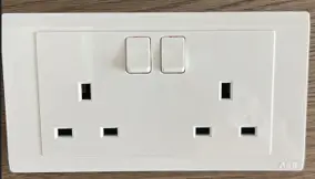 Double/Twin switch socket-ABB