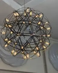 Ball Chandelier Silver