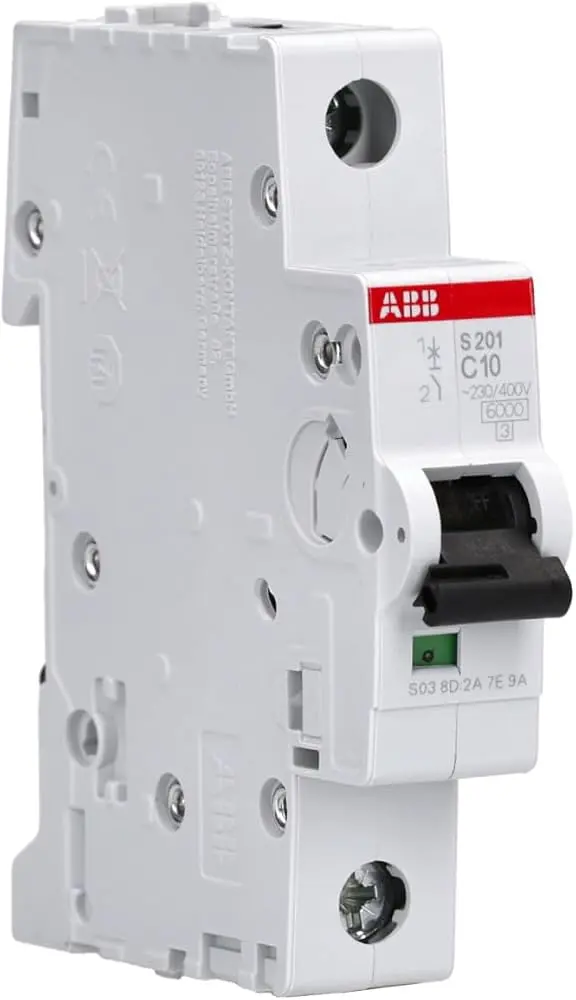 Single Pole ABB MCB SH201-C10 MCB 