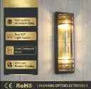 Habitat Modern Outdoor Led Wall Mounted Light Fixture Bronze Brass IP65 1104