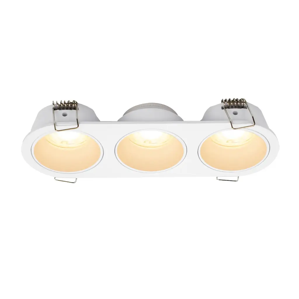 TOSEO Mini Fixed Triple Downlight Soft Edge Sand White TS8950A-S3(SDB)