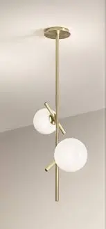Iron & glass - Indoor LED ceiling light